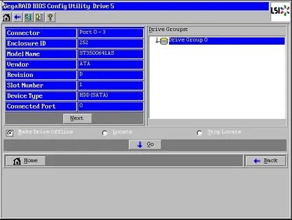 Megaraid bios utility