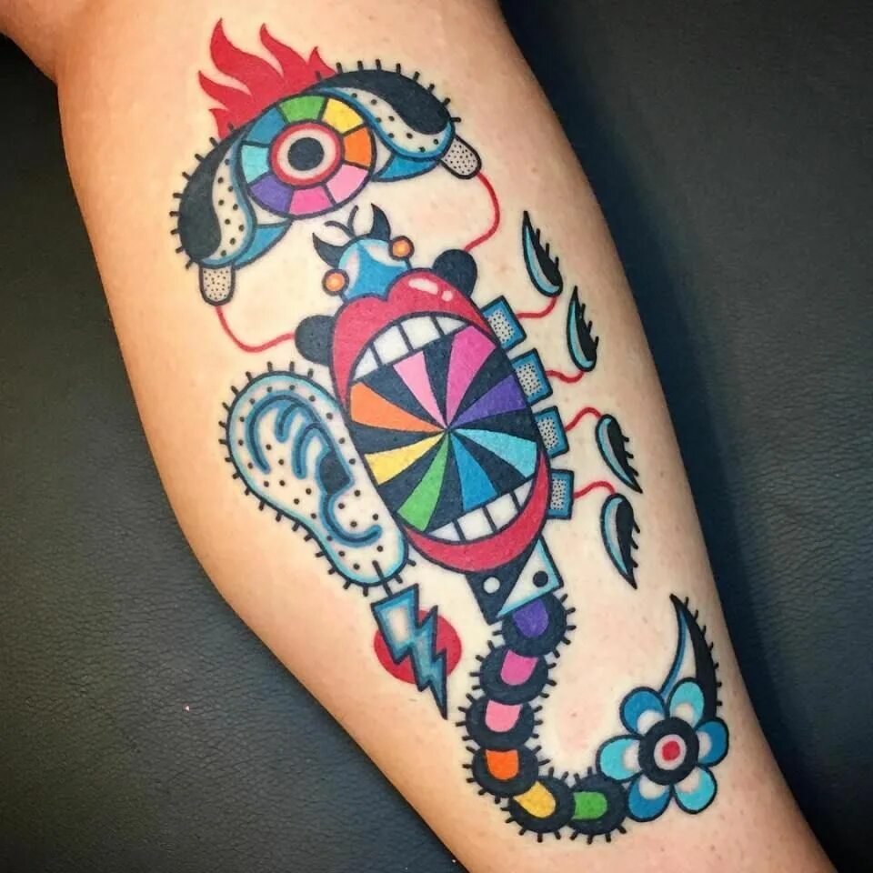Тату для кондитера. Татуировки с белорусским орнаментом. Mixed tattoo. Психоделические тату. Веган тату.