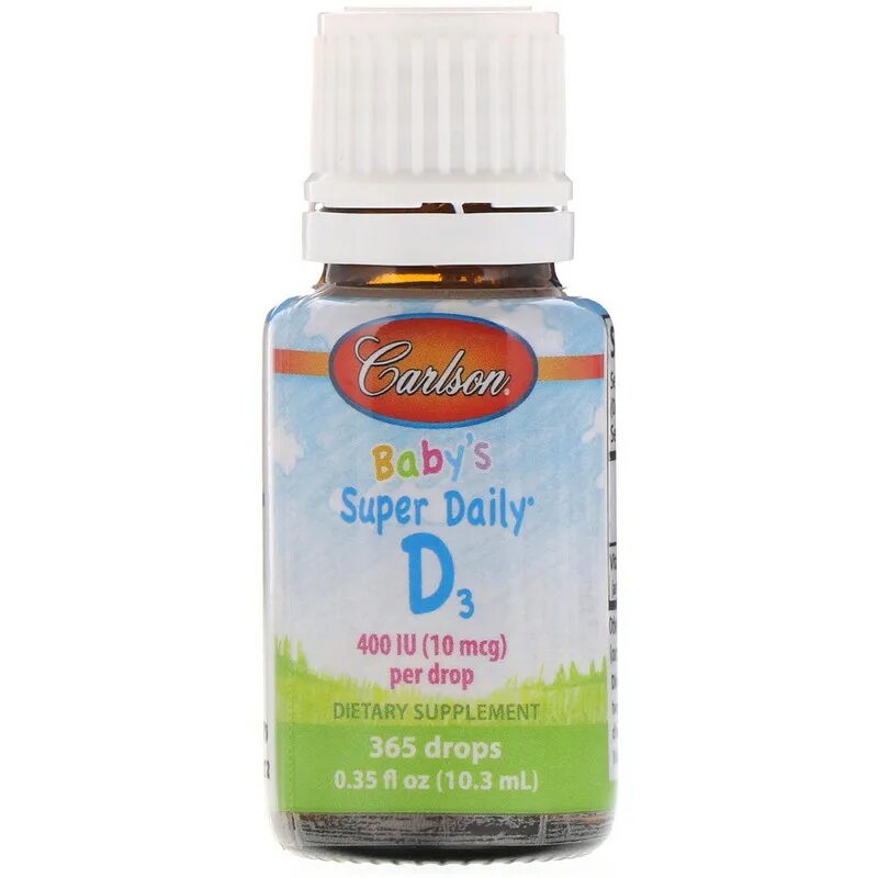 Carlson, super Daily, витамин d3 для детей. Carlson super Daily d3 400iu 365drops (10,3 ml). Baby's super Daily d3 400 IU. Жидкий витамин д3 400 ме, капли 2,54мл (90), Carlson Labs super Daily for Baby.