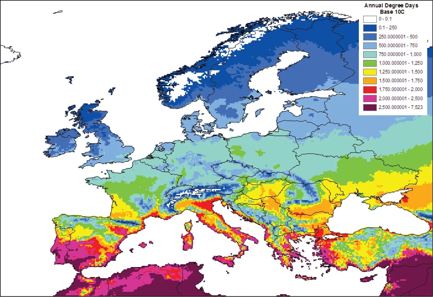 Климат на территории европы. Карта среднегодовых температур Европы. Карта климатических зон Европы. Климатическая карта Европы.
