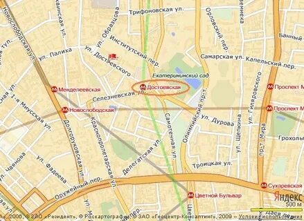 Метро достоевская на карте
