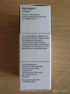 Беродуал инструкция к применению