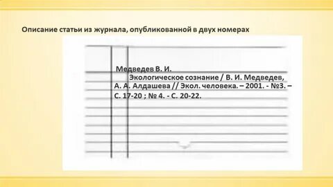 Описание журнала