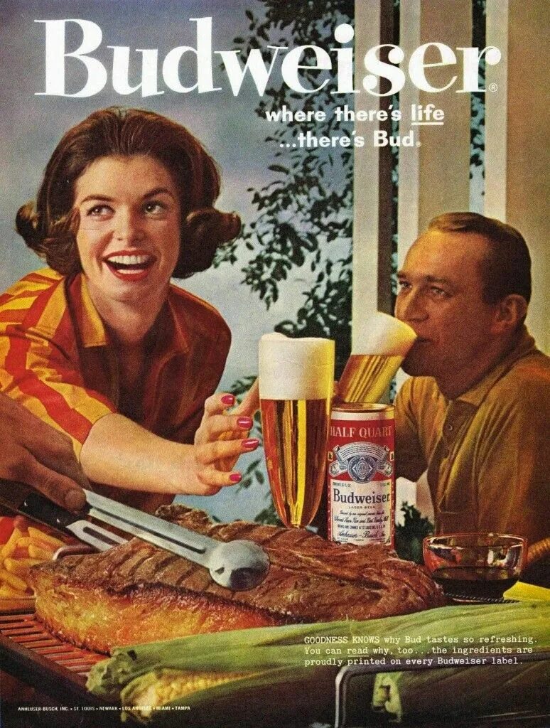 Nympho tamer. Рекламный плакат. Ретро реклама. Budweiser пиво реклама ретро. Старые пивные американские плакаты.