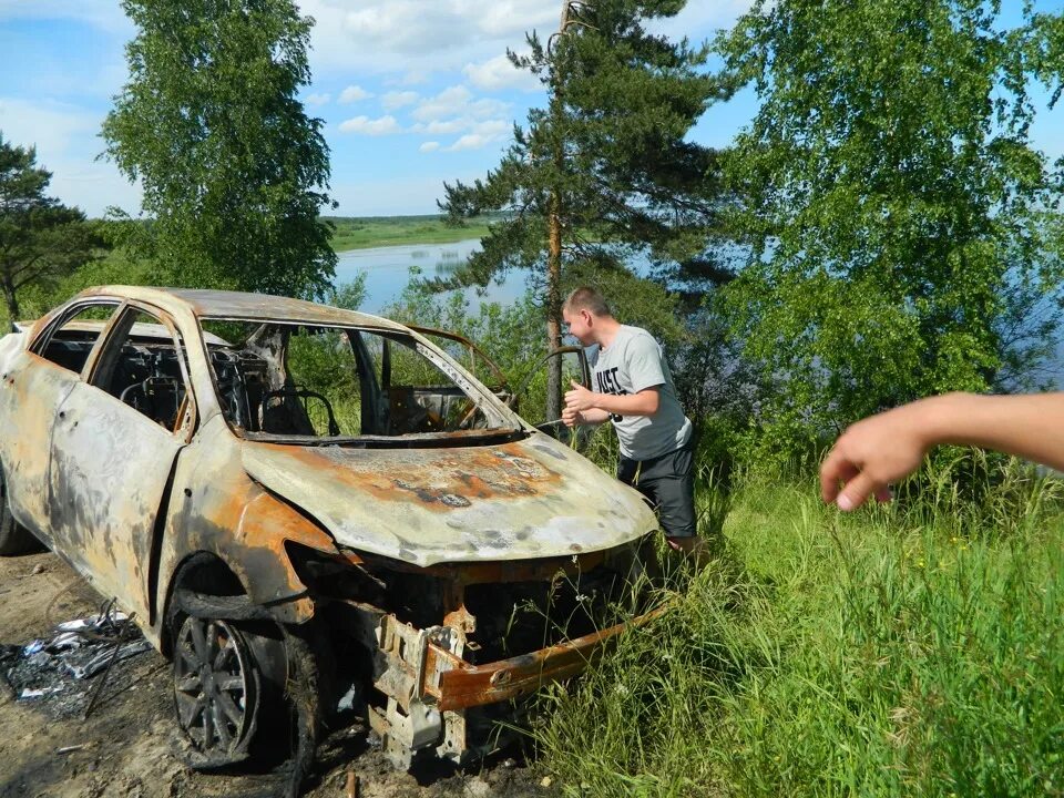 Восстановление авто после пожара. Горелый Опель Вектра.