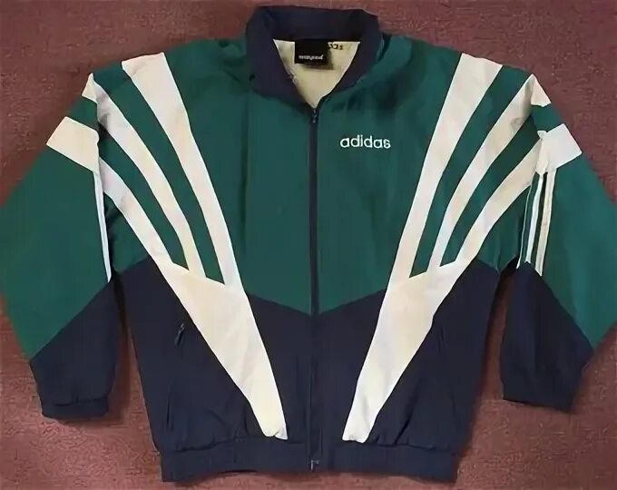 Adidas 90's Vintage Mens Tracksuit Top Jacket Gray Blue Etsy