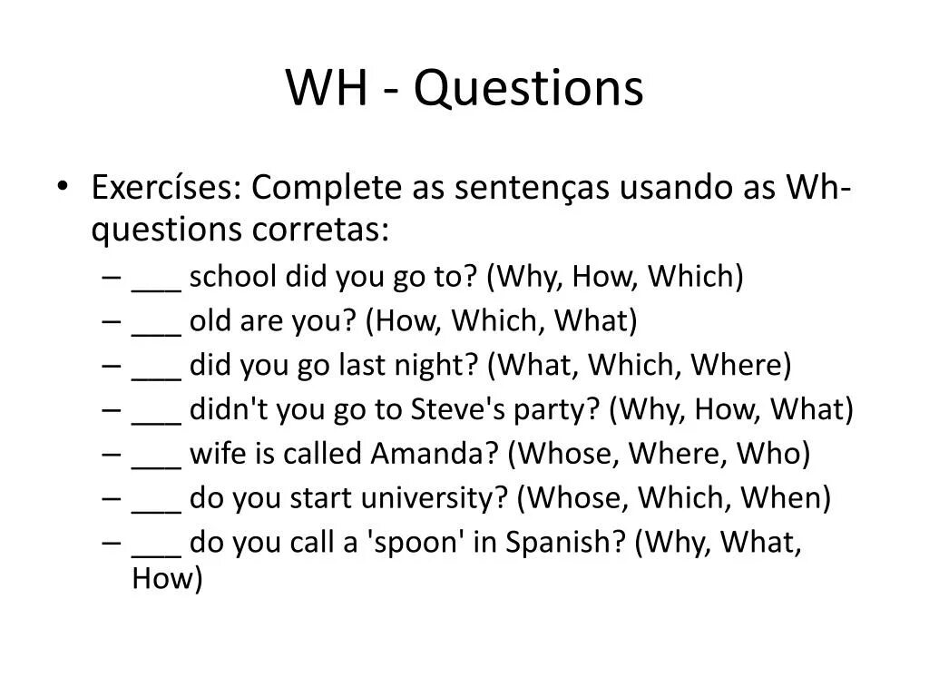 Text with question words. WH questions упражнения. WH вопросы в английском языке упражнения. WH questions презентация. Why questions упражнения.
