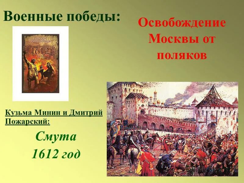 Кто освободил москву от польских интервентов. Освобождение Москвы от польских интервентов 1612. Освобождение от Поляков 1612. 1612 Освобождение Москвы Минина. Минин и Пожарский освобождение Москвы от Поляков.