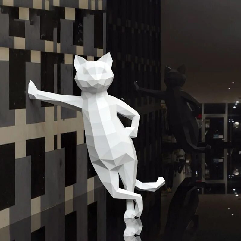 Объемная кошка из бумаги. Бумажные фигуры котиков. Объемная фигура кота. Объемная бумажная кошка. Бумажные фигурки котов.