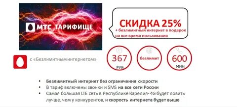 Тарифище мтс на телефоне