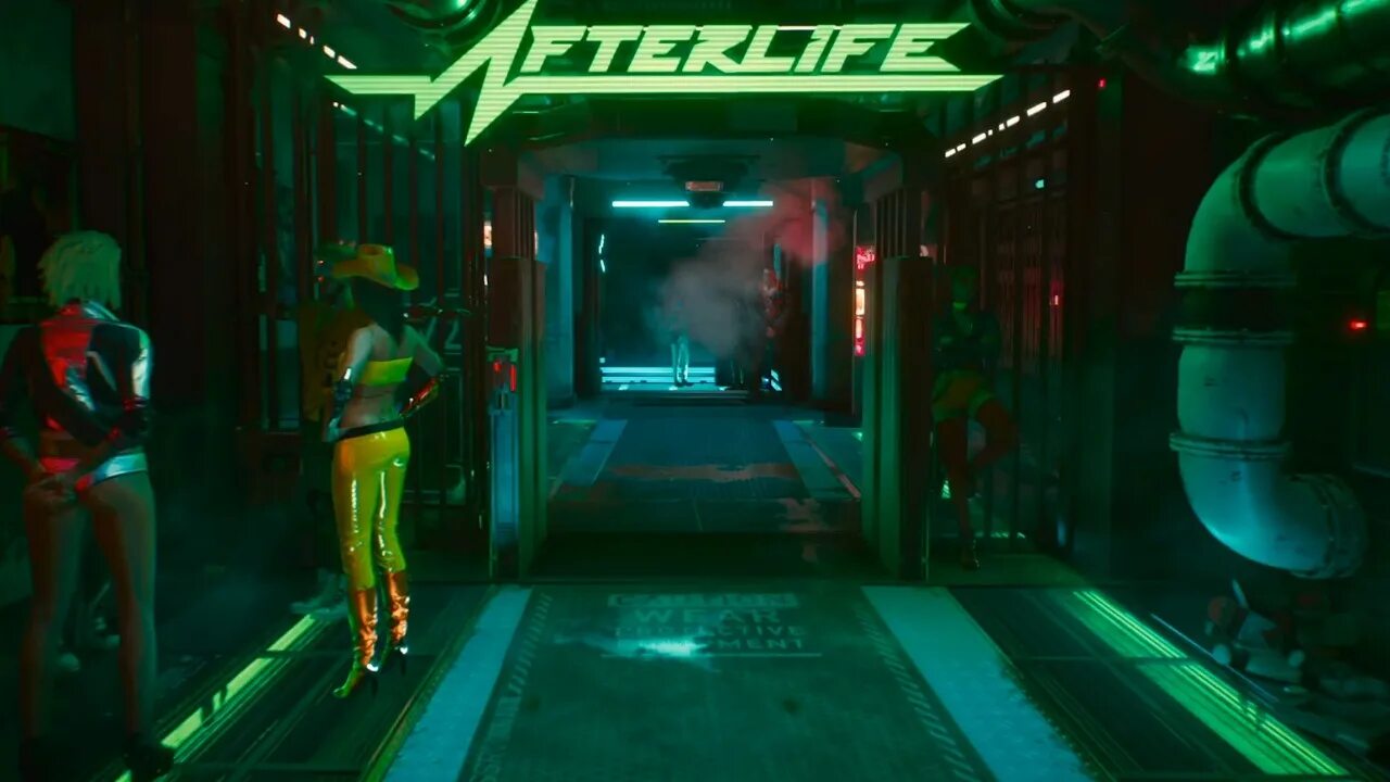 Двойная жизнь найти подсказки киберпанк. Afterlife киберпанк 2077. бар afterlife cyberpunk 2077. тренер фред cyberpunk 2077. afterlife бар cyberpunk.