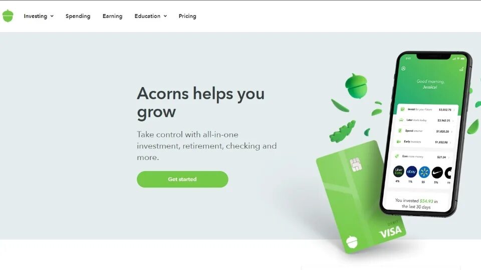 Acorns invest ads.