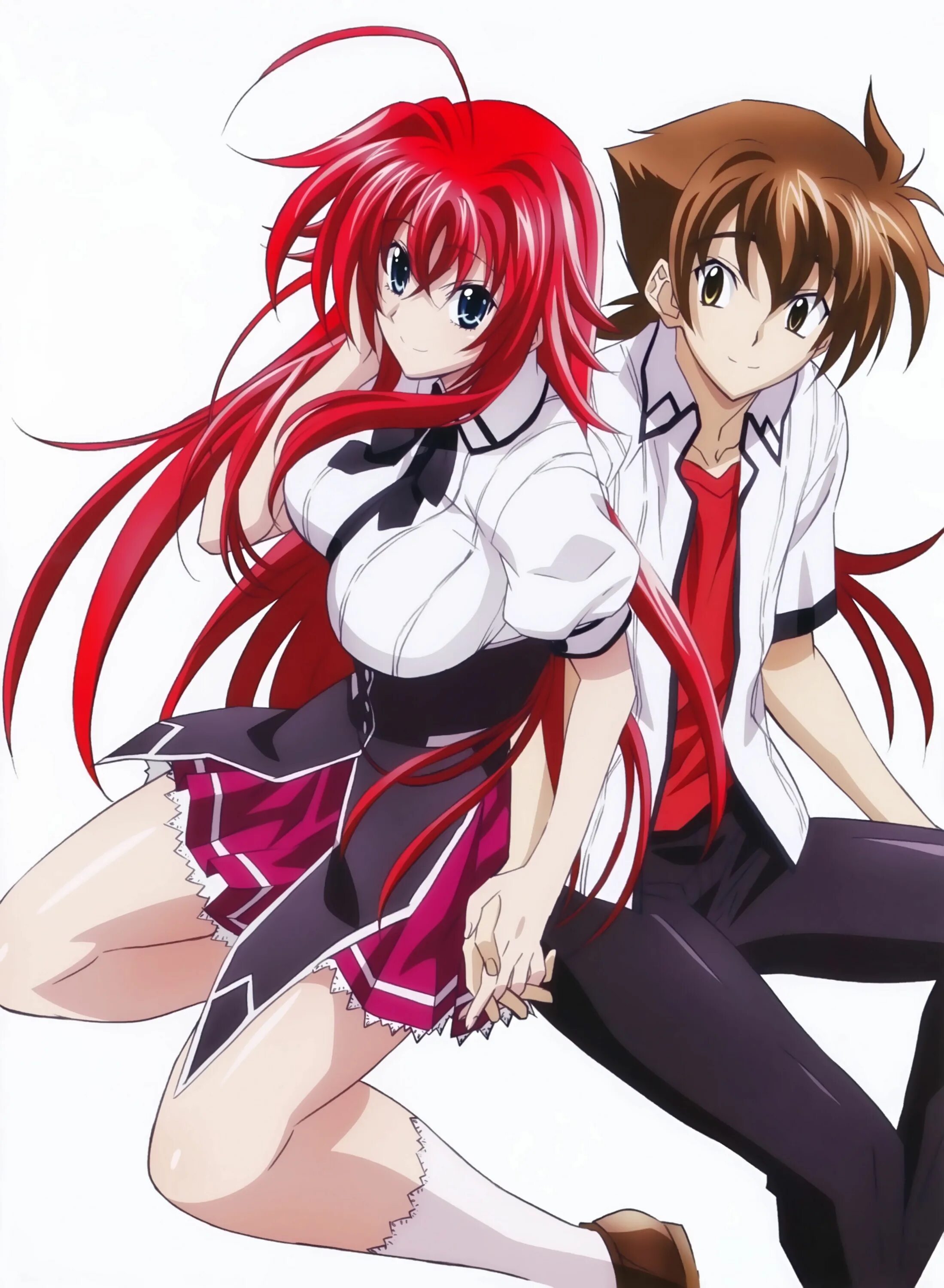 High School DXD («старшая школа DXD», 2012). Старшая школа DXD Риас. Старшая школа DXD Иссей. Rias x