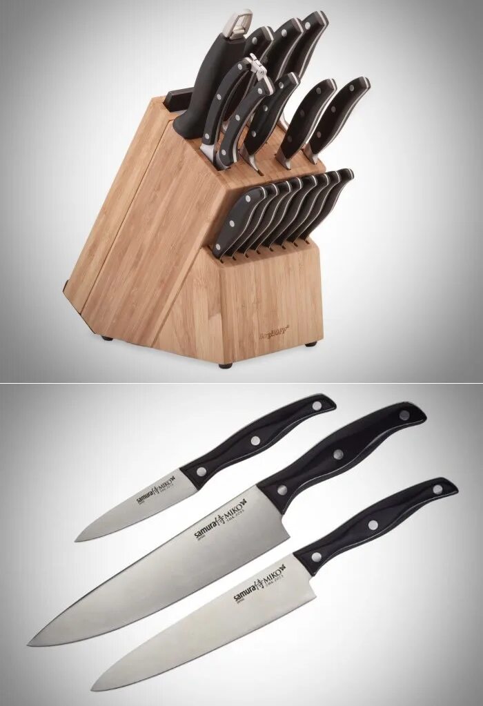 Кухонный нож. Набор кухонных ножей. Формы кухонных ножей. Наборы ножей для кухни хорошие.