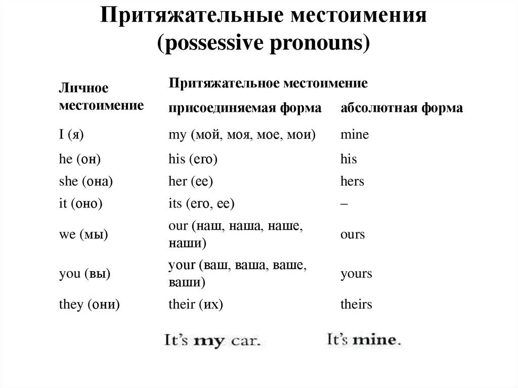 На что указывают притяжательные местоимения. Личные и притяжательные местоимения в английском языке в картинках. Притяжательные местоимения в английском таблица. Собственные и притяжательные местоимения в английском языке. Формы притяжательных местоимений в английском языке.