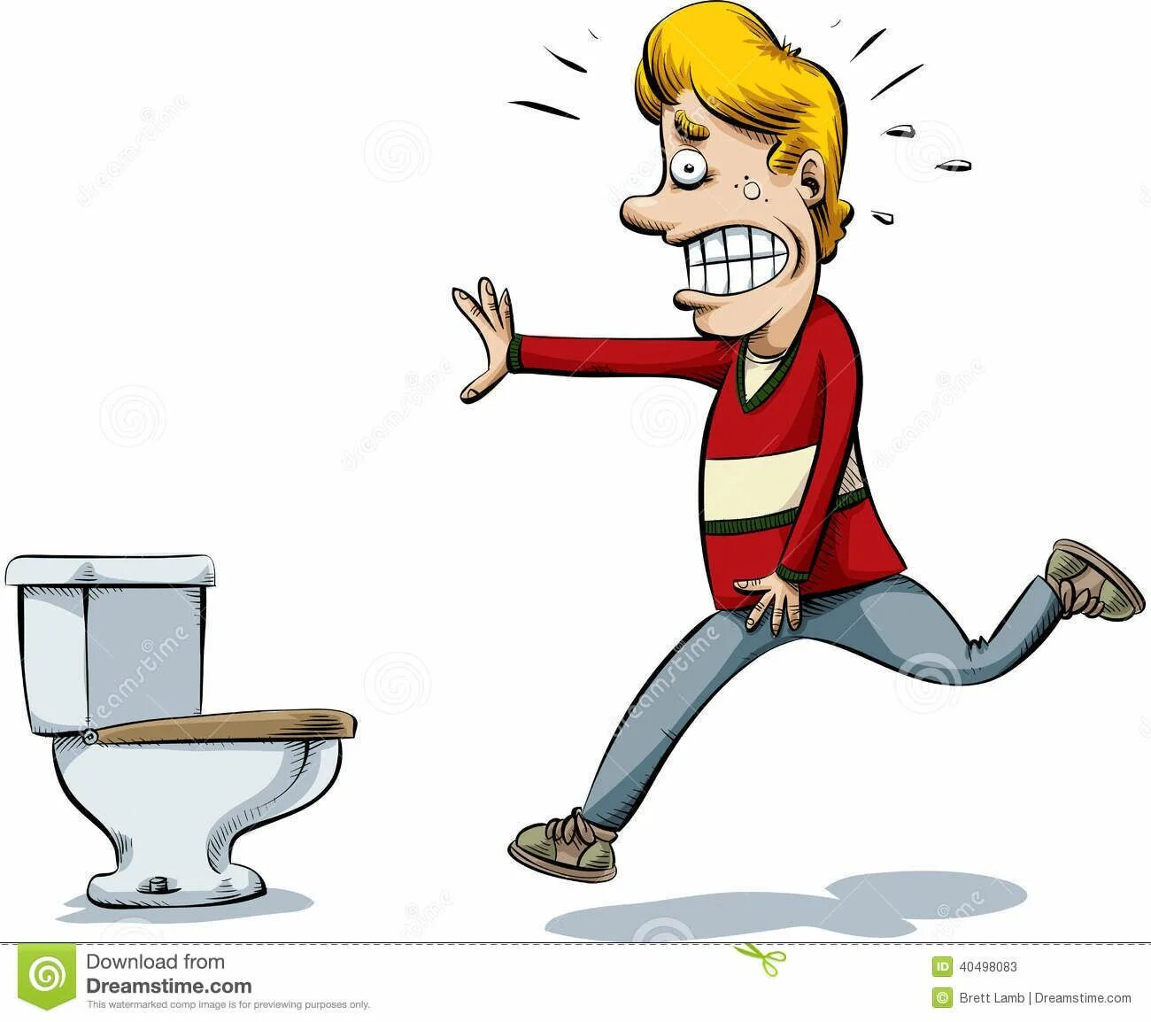 Wants to go to the toilet