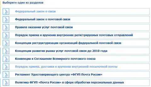 Федеральный закон о почтовой связи