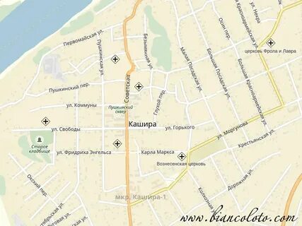 Кашира на карте московской