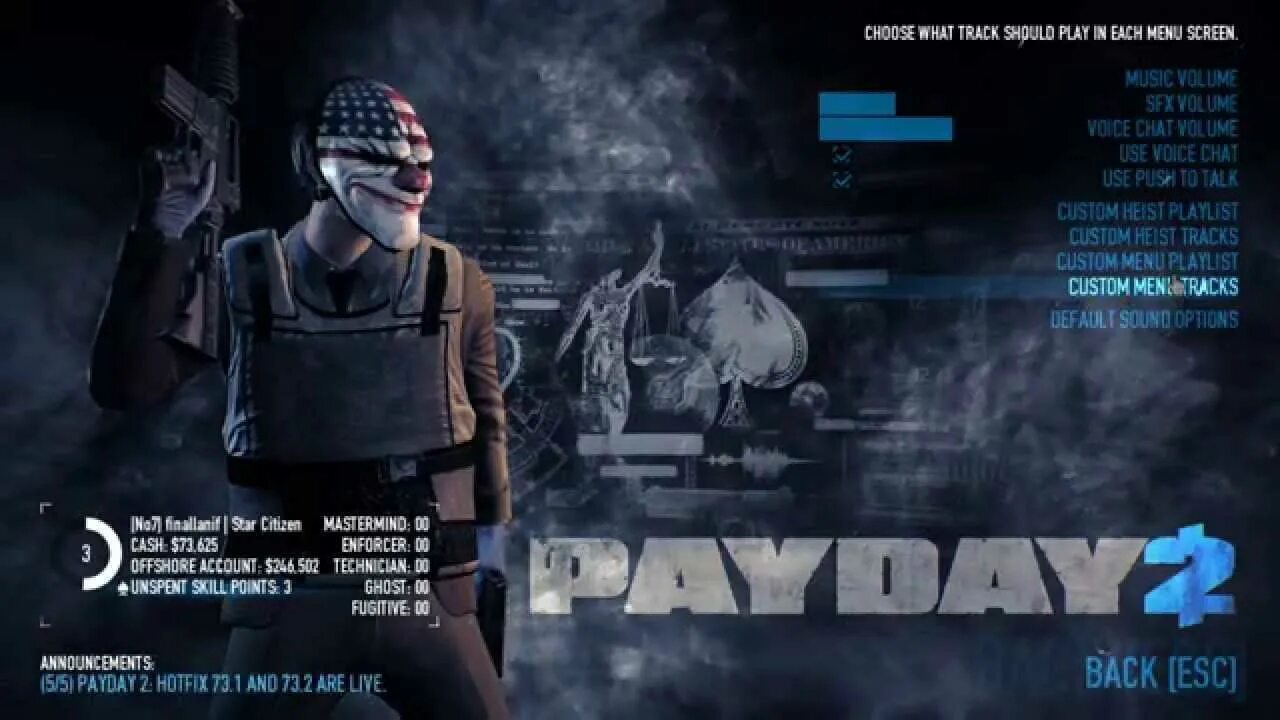 Second main. Payday 2 меню. Главное меню пейдей. Меню пейдей 2. Payday 2 menu.