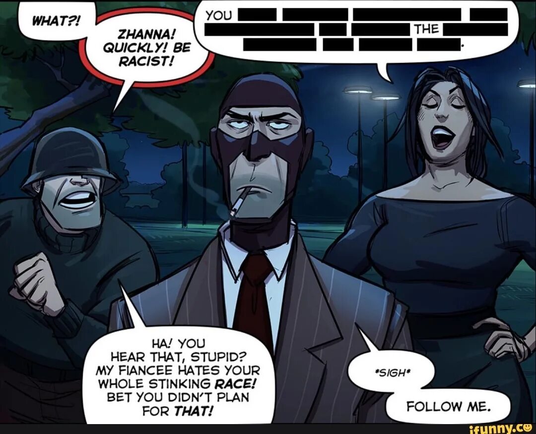 Wife hate. Tf2 солдат и Жанна. Жанна тф2 комикс. Team Fortress 2 Жанна и солдат. Жанна и солдат тф2.