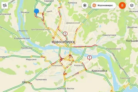 Карта новосибирска сейчас