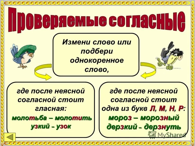 Проверяемые согласные примеры слов