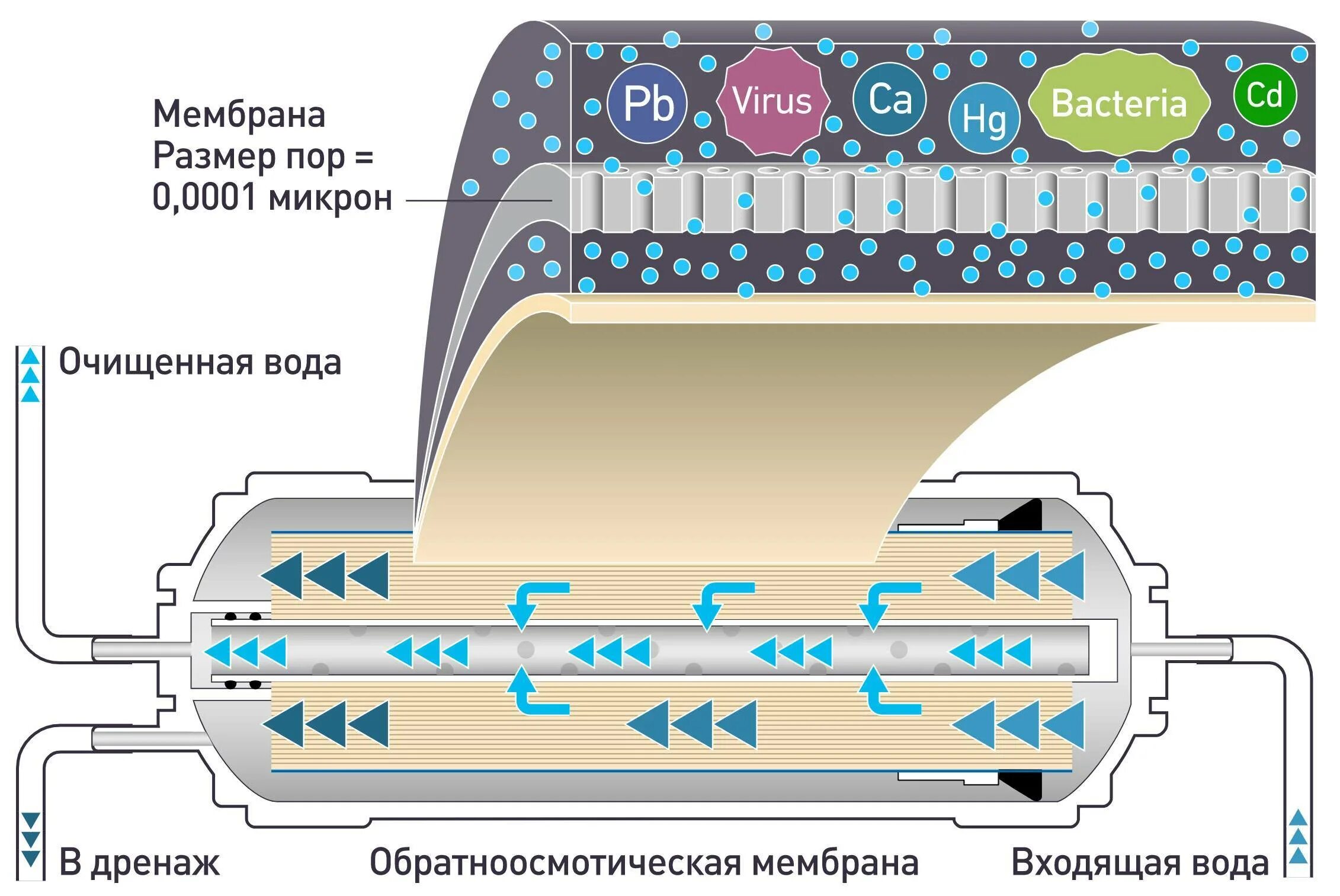 Устройство и принцип работы фильтров. Обратный осмос принцип действия схема. мембрана обратного осмоса принцип работы. обратный осмос принцип. мембрана обратного осмоса принцип действия.