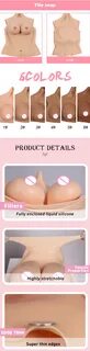 The new D-cup breasts provide a very soft silicone breast form for women an...
