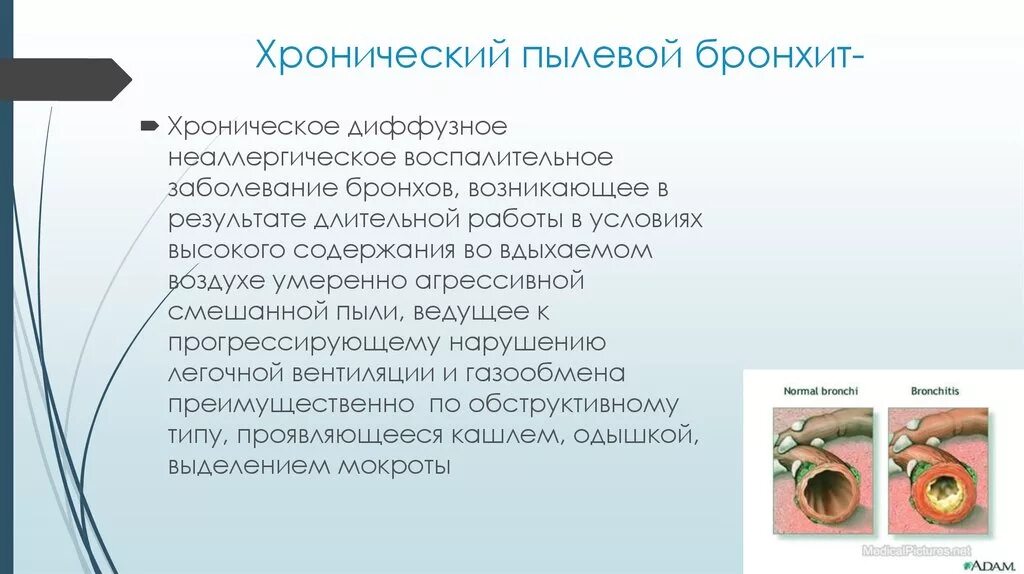 Задача бронхит. Хронический профессиональный бронхит этиология. Хронический пылевой бронхит. Хронический обструктивный пылевой бронхит. Хронический профессиональный пылевой бронхит.