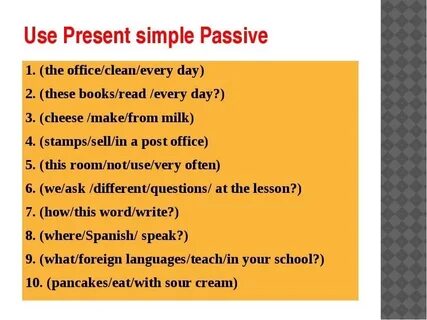 Simple passive exercises