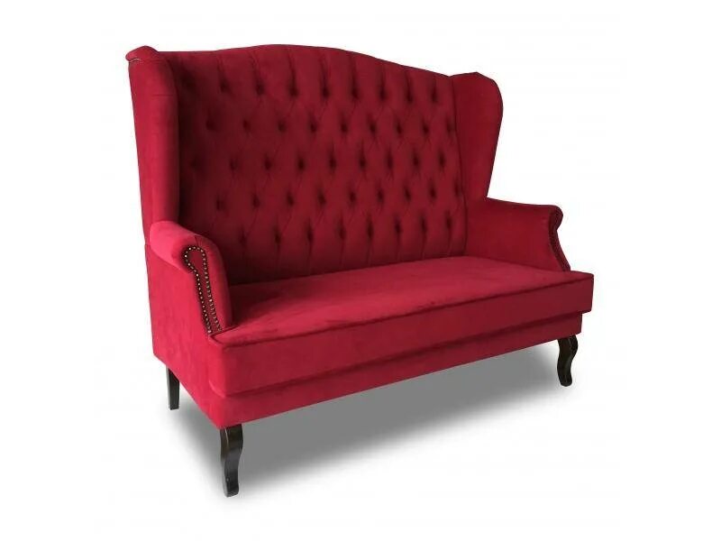 Купить диванчик. Диван двухместный с высокой спинкой 1140х720x1480. Красный диван. Диванчик с высокой спинкой. Диван с высокой спинкой.