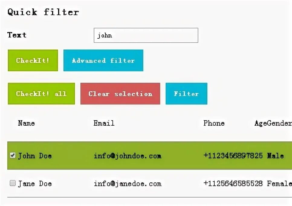 Jquery checked. Живой фильтр jquery. jquery optimize big tables. datatable header checkbox selection. jquery fats search with synonyms.