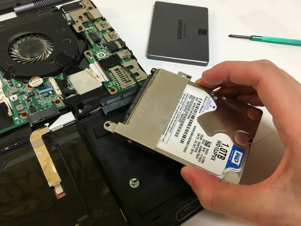 Как поменять hdd