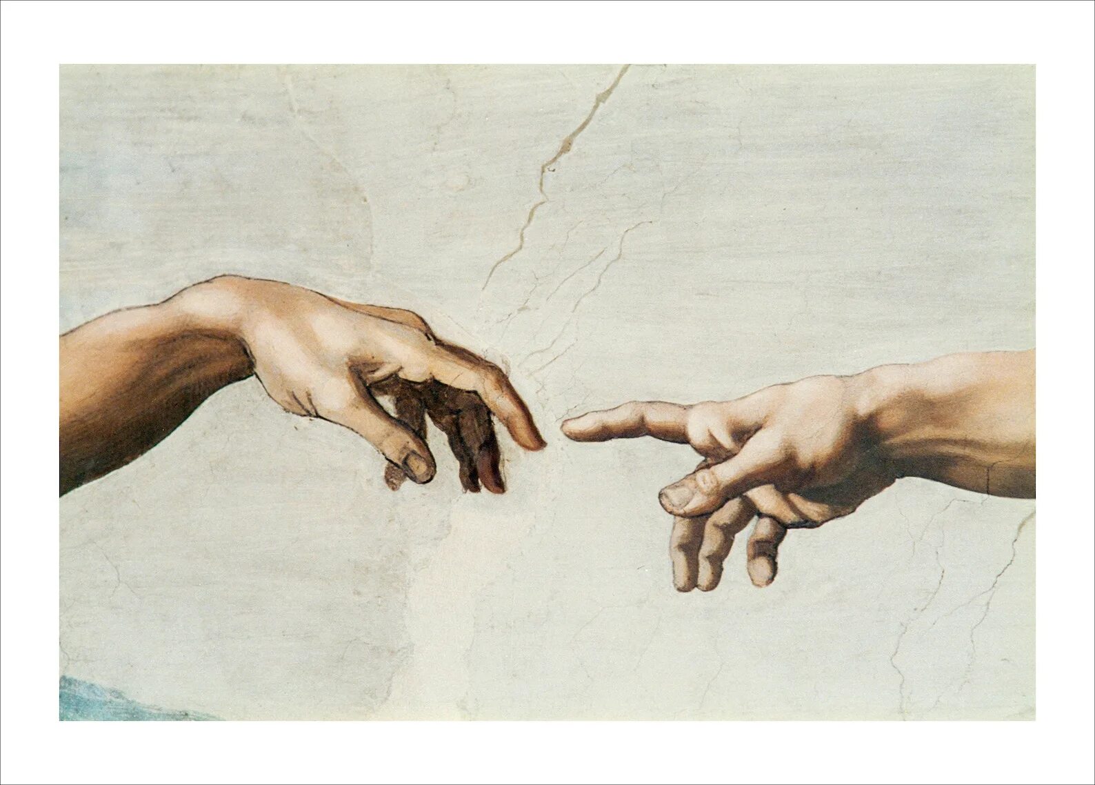 Человек соприкасается с искусством с самого рождения. Микеланджело Сотворение Адама. Сотворение Адама картина Микеланджело. Микеланджело Сотворение Адама руки Эстетика. Картина Микеланджело руки тянутся друг.