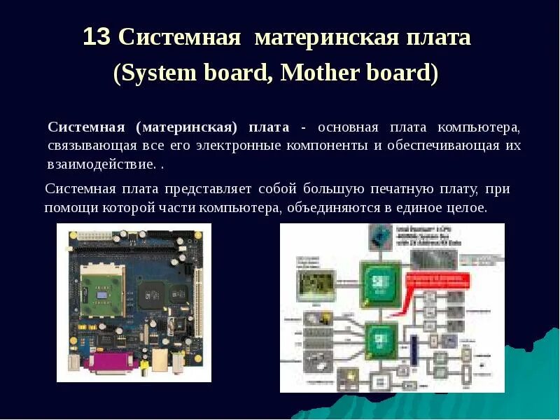 Центральным блоком персонального компьютера