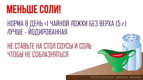 Соленого меньше ешь