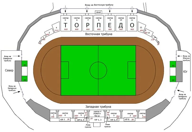 Торпедо карты. Стадион имени Эдуарда Стрельцова схема. Схема стадиона Эдуарда Стрельцова. Стадион Торпедо схема. Стадион Шинник схема.
