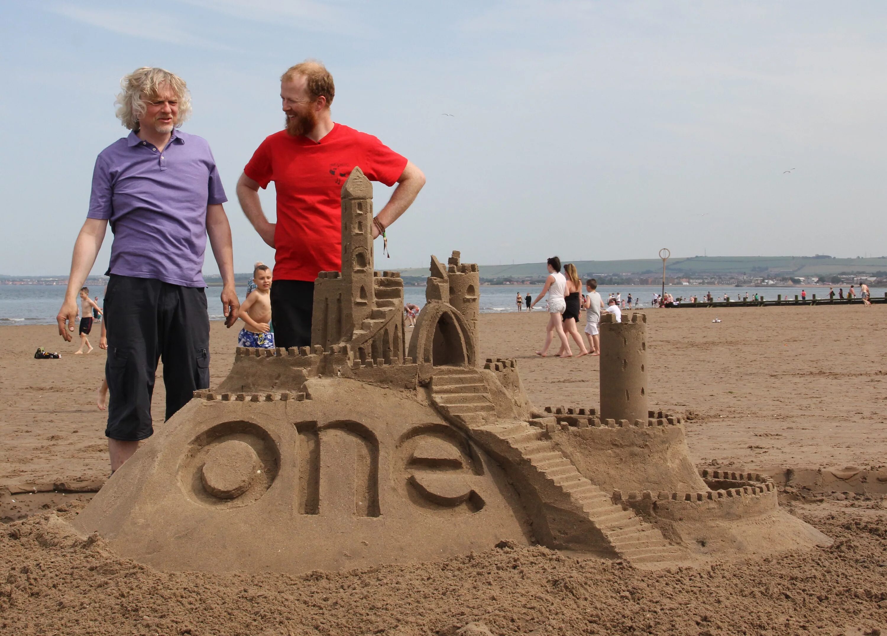 Make a sandcastle