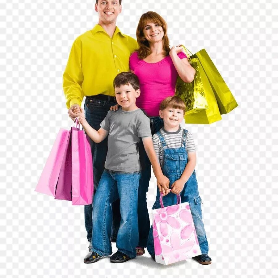 Одежда для всей семьи. Шоппинг всей семьей. Семья с покупками. Одежда для всей семьи реклама.