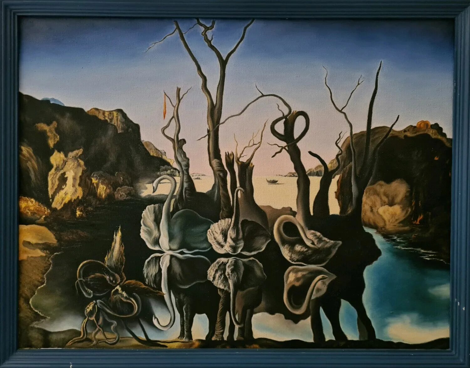 Сальвадор дали лебеди, отражающиеся в слонах. Сальвадор дали «лебеди, отражающиеся в слонах» (1937). Salvador Dali Swans reflecting Elephants. Лебеди отражающиеся в слонах Сальвадор.