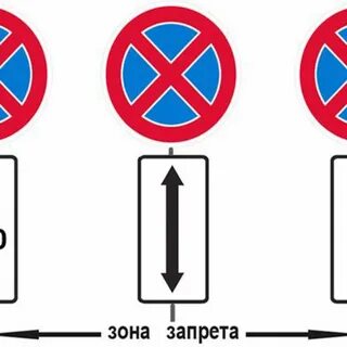 Действие знака стрелка в обе стороны