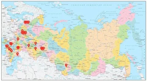 Расположите города в подходящем порядке