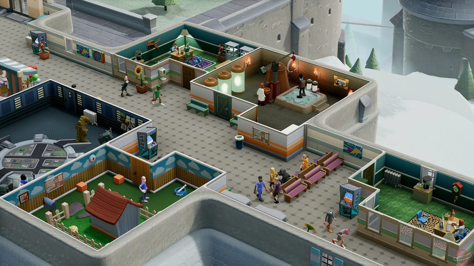 Theme hospital игра 2018. Theme hospital 2. Хоспитал 2. Хоспитал 2. Two point hospital ps4.