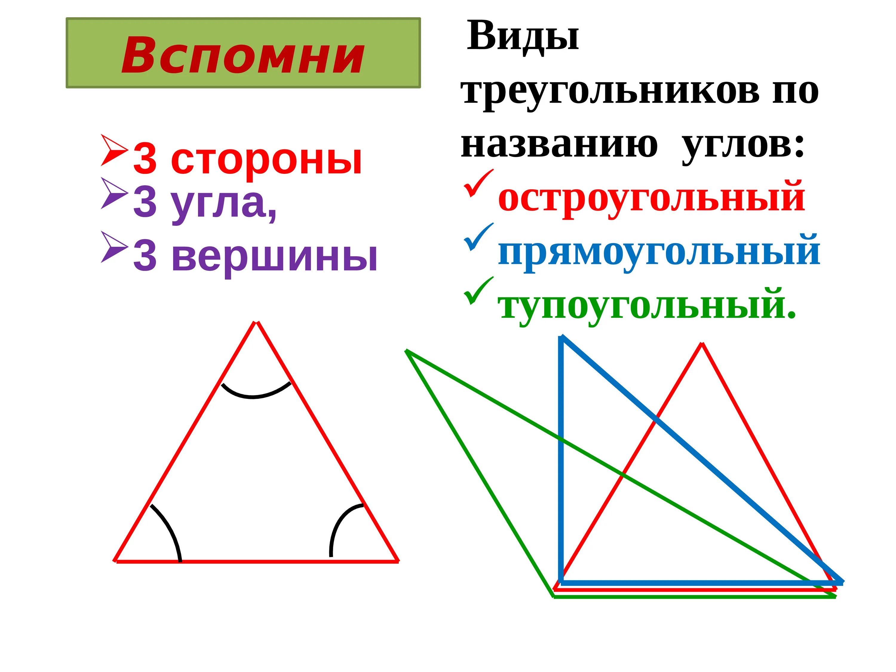 Виды треугольников. Название всех треугольников. Треугольники виды треугольников. Виды треугольников 3 класс школа России.