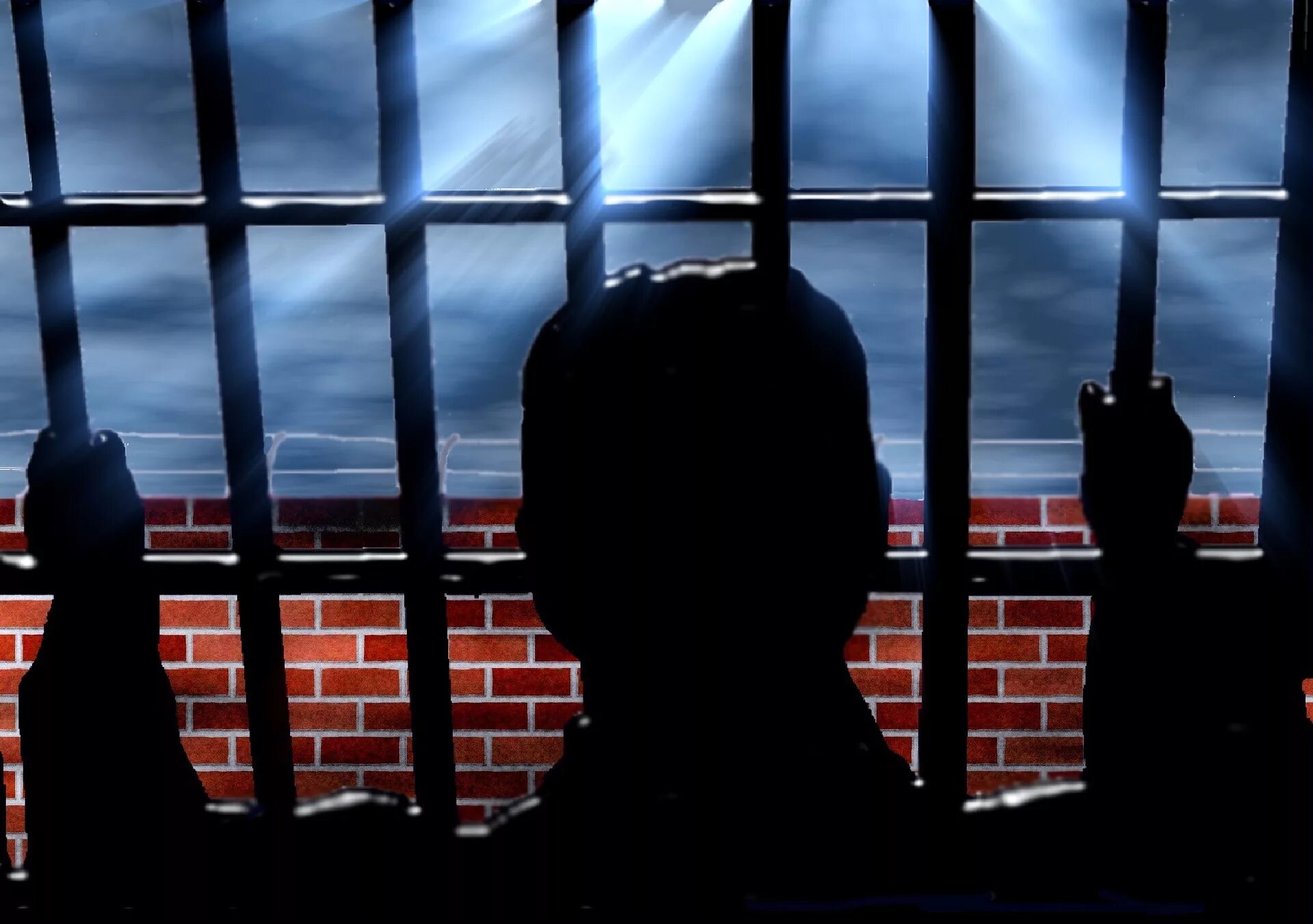 Небо в клетку. Тюремная решетка. Окно за решеткой. Вид из тюремного окна. Человек за решеткой.