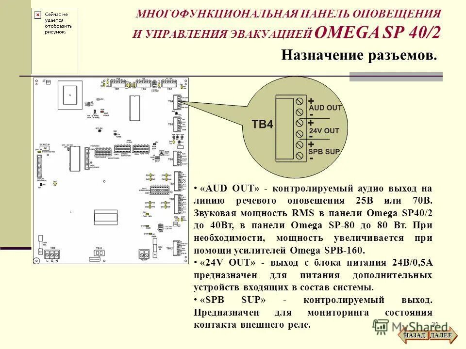 Панель оповещения