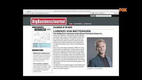 El Lorenzo Von Matterhorn (The Playbook) - Cómo conocí a vuestra madre 5 - YouTube...