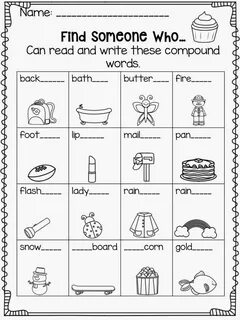 Write compound words