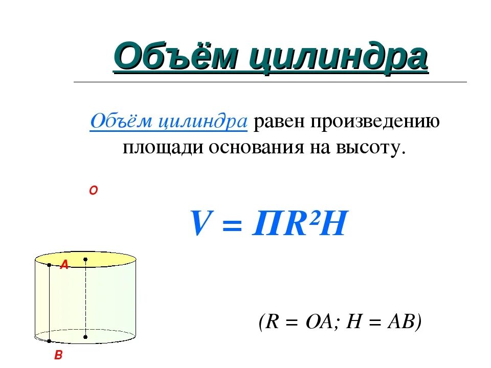 Объем поперечного сечения цилиндра. Емкость цилиндра формула. Формула определения емкости цилиндра. Формула объема объема цилиндра. Как посчитать формулу цилиндра.