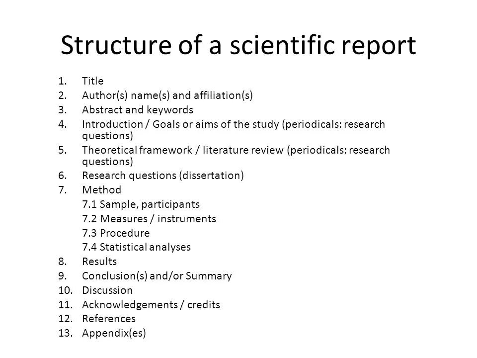 Research paper structure. Research Report structure. Structure of a Scientific paper. How to write a research paper.